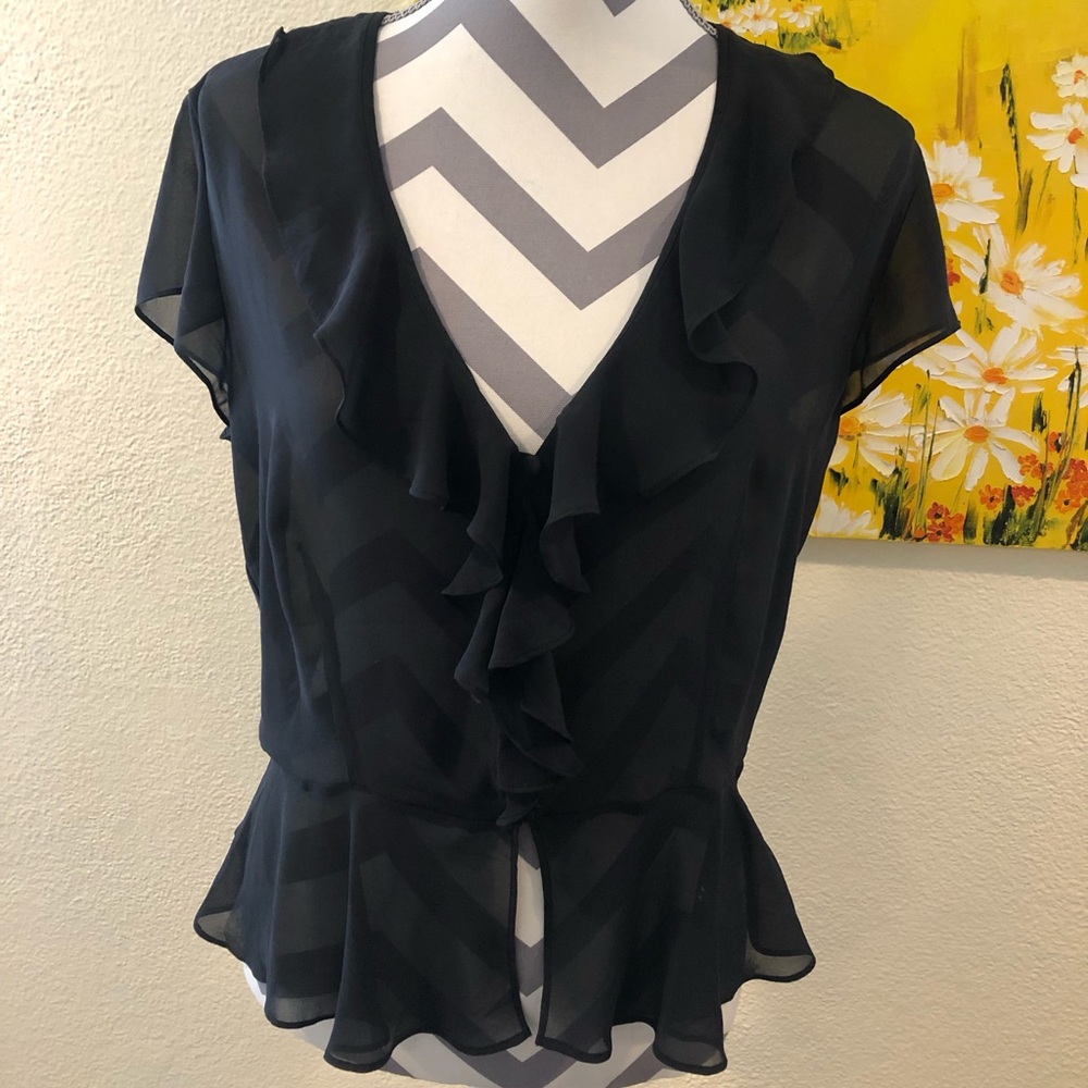 Vintage Victoria’s Secret black chiffon pajama set